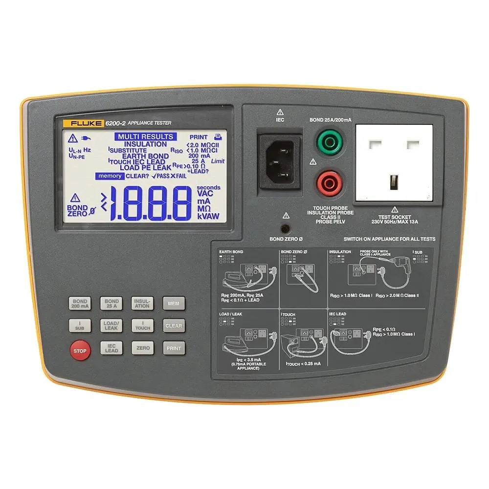 Fluke 6200-2 UK Kit PAT Test Cihazı Kiti