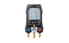 Testo 550s Akıllı Set – Kablosuz Kelepçeli Problu Dijital Manifold ve 3 Hortumlu Dolum Seti
