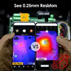 Thermal Master T2S Pro iOS Makro Termal Kamera – iPhone Uyumlu, Tutma Aparatlı (256x192)