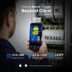Thermal Master P3 Lite Makro Lensli Telefon Termal Kamerası 256x192 – iPhone ve Android Uyumlu