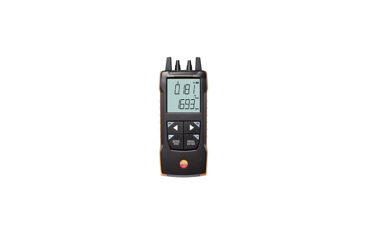 Testo 512-1 – App Bağlantılı Dijital Fark Basınç Ölçer