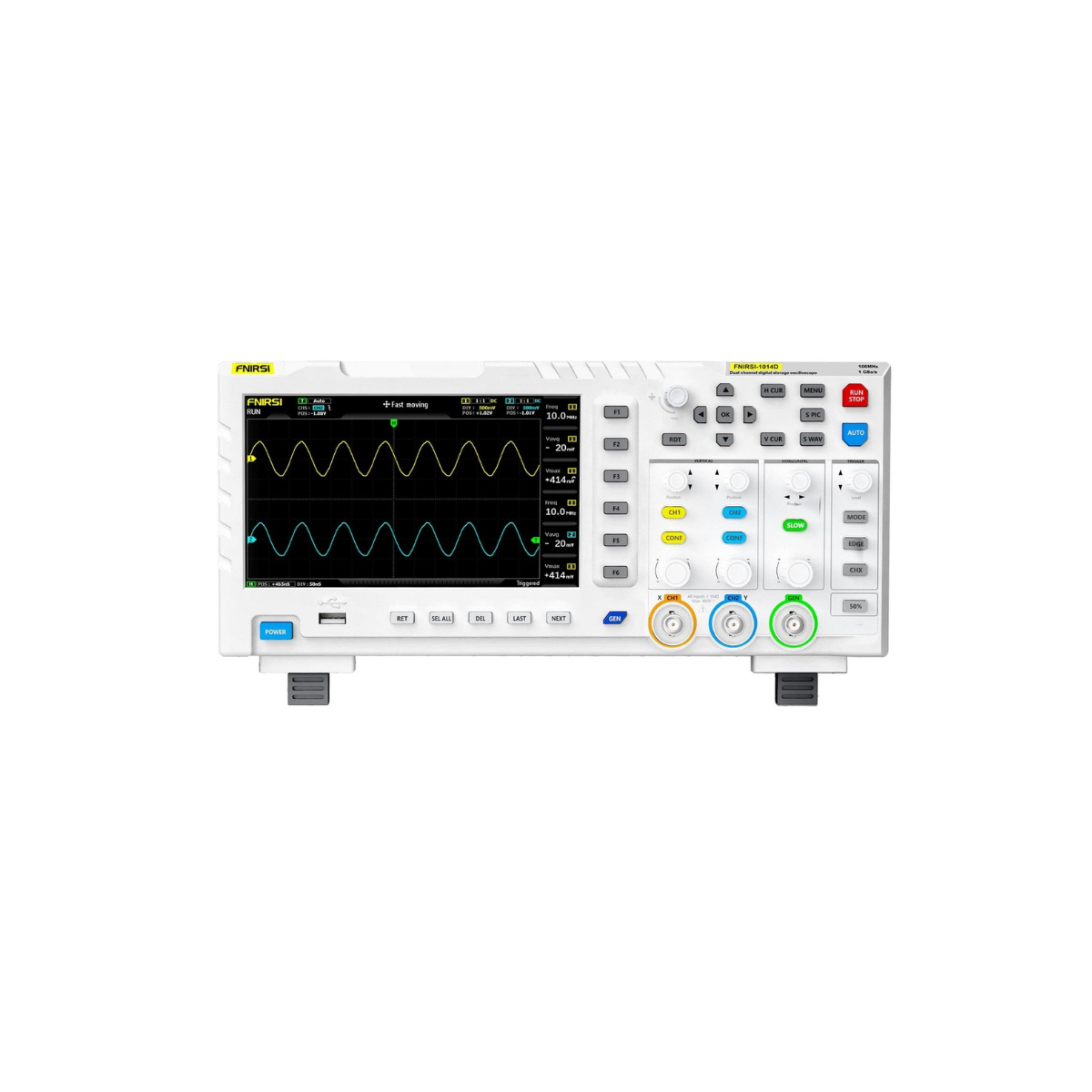 FNIRSI 1014D 100MHz 1GSa/s Dijital Osiloskop ve Sinyal Jeneratörü