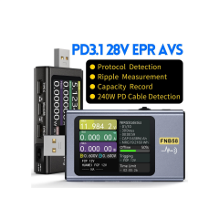 FNIRSI FNB58 USB Hızlı Şarj Test Cihazı PD QC Güç Ölçer