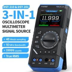 FNIRSI® DST-210 / DST-201 3’ü 1 Arada El Tipi Osiloskop + Multimetre + Sinyal Jeneratörü