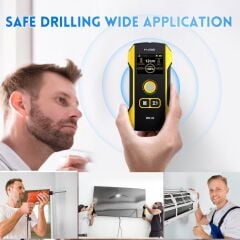 FNIRSI® WD-02 Duvar Arkası Dedektör | 120mm Derinlik | LCD Ekranlı Metal, Ahşap ve Kablo Tespit Cihazı