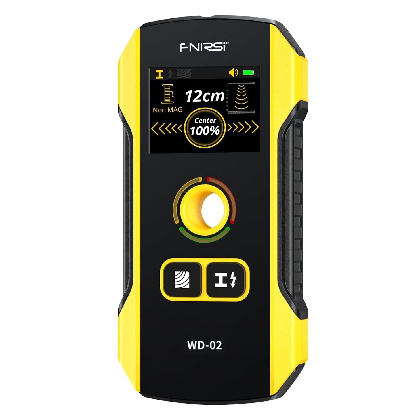 FNIRSI® WD-02 Duvar Arkası Dedektör | 120mm Derinlik | LCD Ekranlı Metal, Ahşap ve Kablo Tespit Cihazı