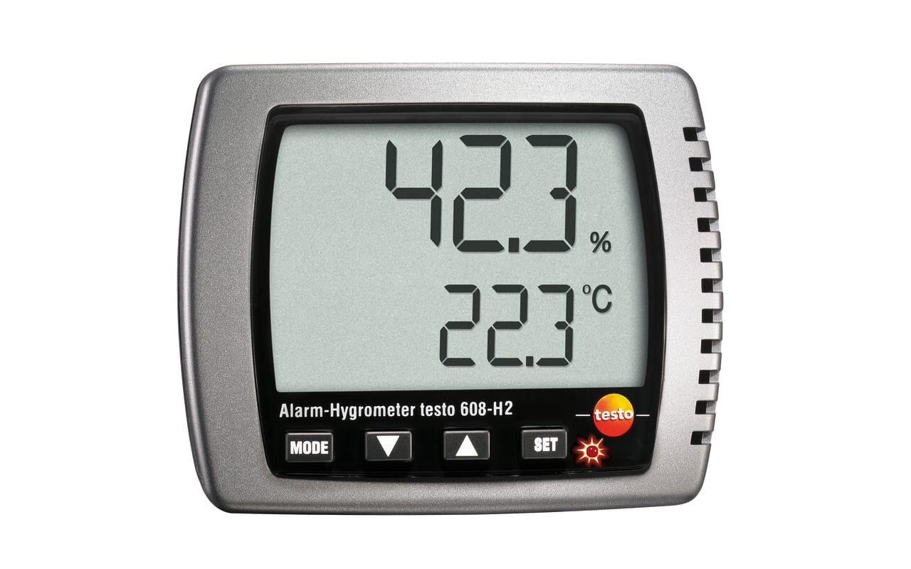 Testo 608-H2 Alarmlı Termohigrometre – Nem ve Sıcaklık Ölçümü