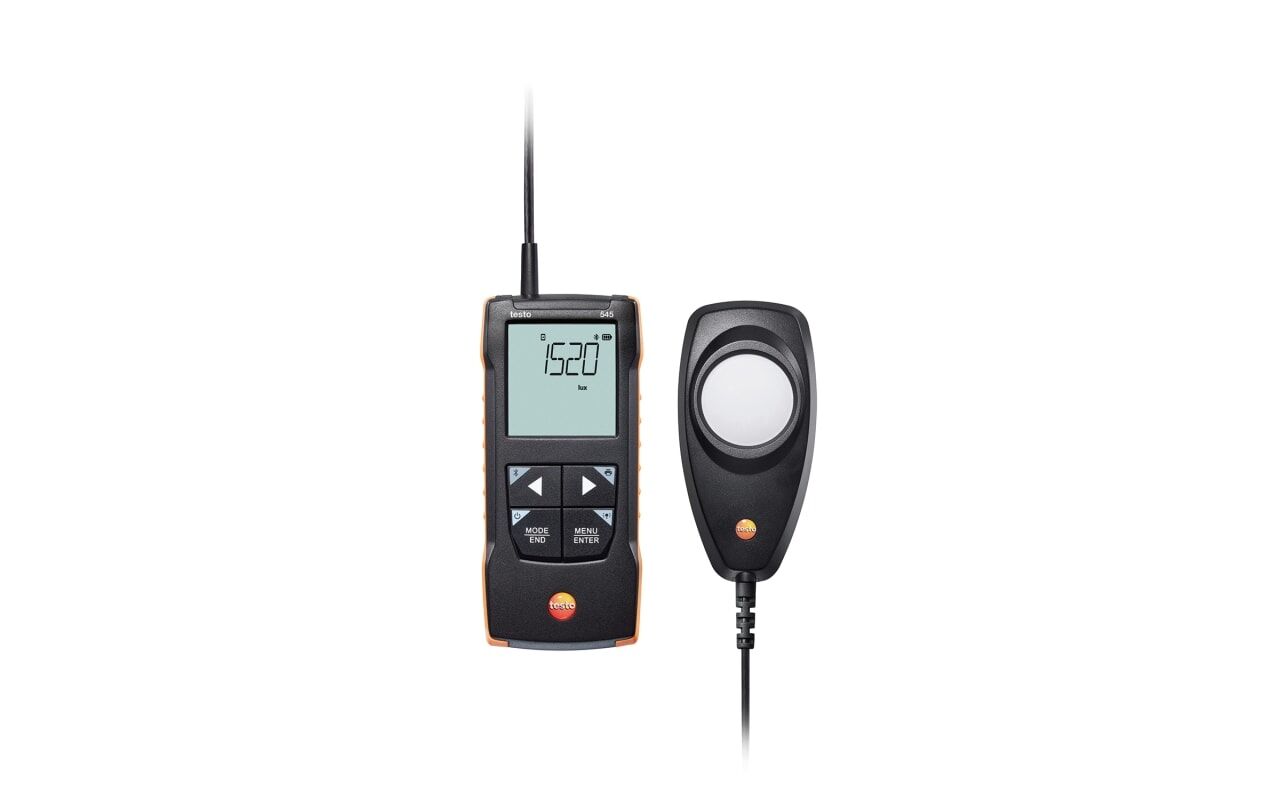 Testo 545 App Bağlantılı Dijital Lüksmetre (Işık Ölçer) – 0-100000 Lux, LED Uyumlu