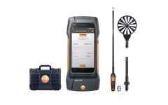 Testo 400 Hava Akış Seti – Ø16 mm & Ø100 mm Pervane Problu, Yüksek Hassasiyetli Nem/Sıcaklık Sensörlü, Bluetooth® Bağlantılı