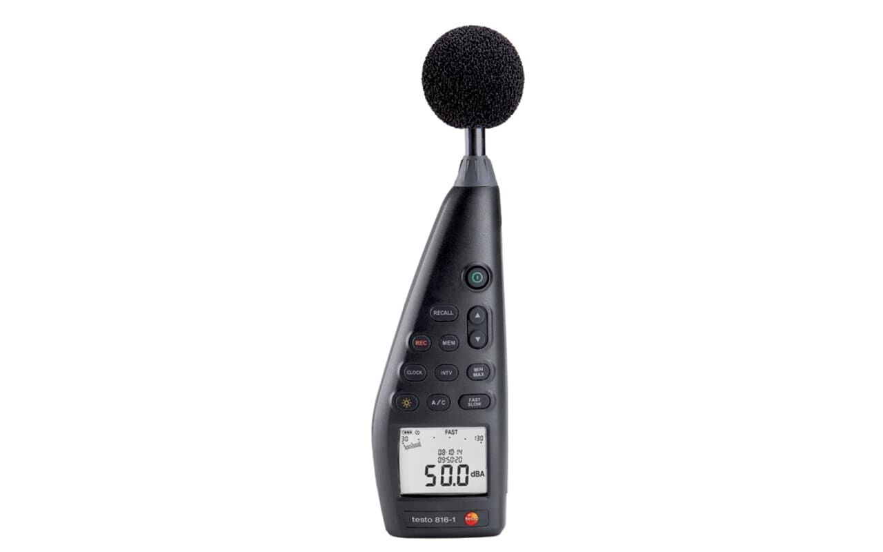 Testo 816-1 Gürültü Seviyesi Ölçüm Cihazı – Sınıf 2, Taşıma Çantalı