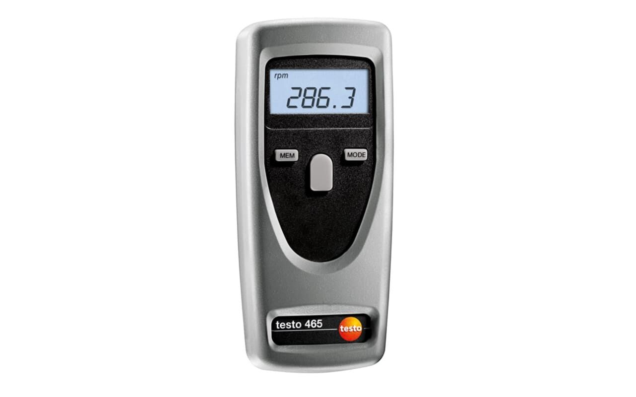 Testo 465 Takometre – Temassız Devir Ölçüm Cihazı (SoftCase ve Aksesuar Setli)