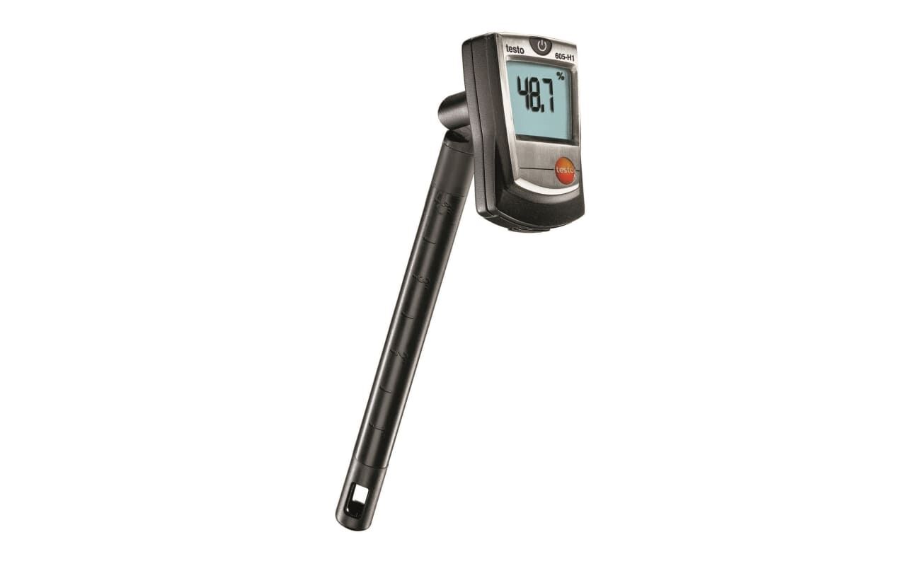 Testo 605-H1 Nem/Sıcaklık Ölçüm Cihazı – Kompakt ve Dayanıklı Termo-Higrometre