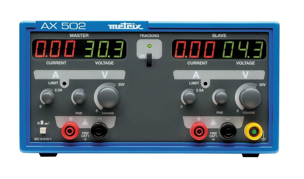 Metrix AX 502 Çift Kanal Laboratuvar Güç Kaynağı (30V / 2.5A)