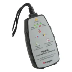 Megger PSI410 Faz Sırası Test Cihazı LED Göstergeli, CAT IV 600 V