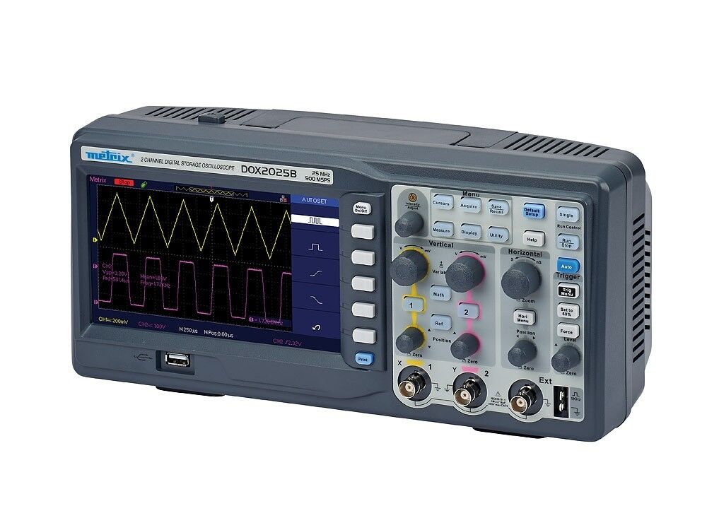 Metrix DOX2025B Dijital Osiloskop – 2 Kanal, 25 MHz, USB Destekli