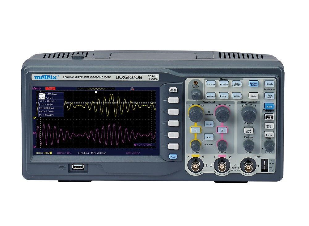 Metrix DOX2070B Dijital Osiloskop – 2 Kanal, 70 MHz, USB ve Ethernet Destekli