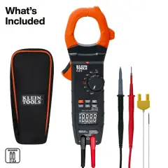 Klein Tools CL910 2000V 2000A AC/DC TRMS Dijital Pens Ampermetre, Çalışma Lambalı