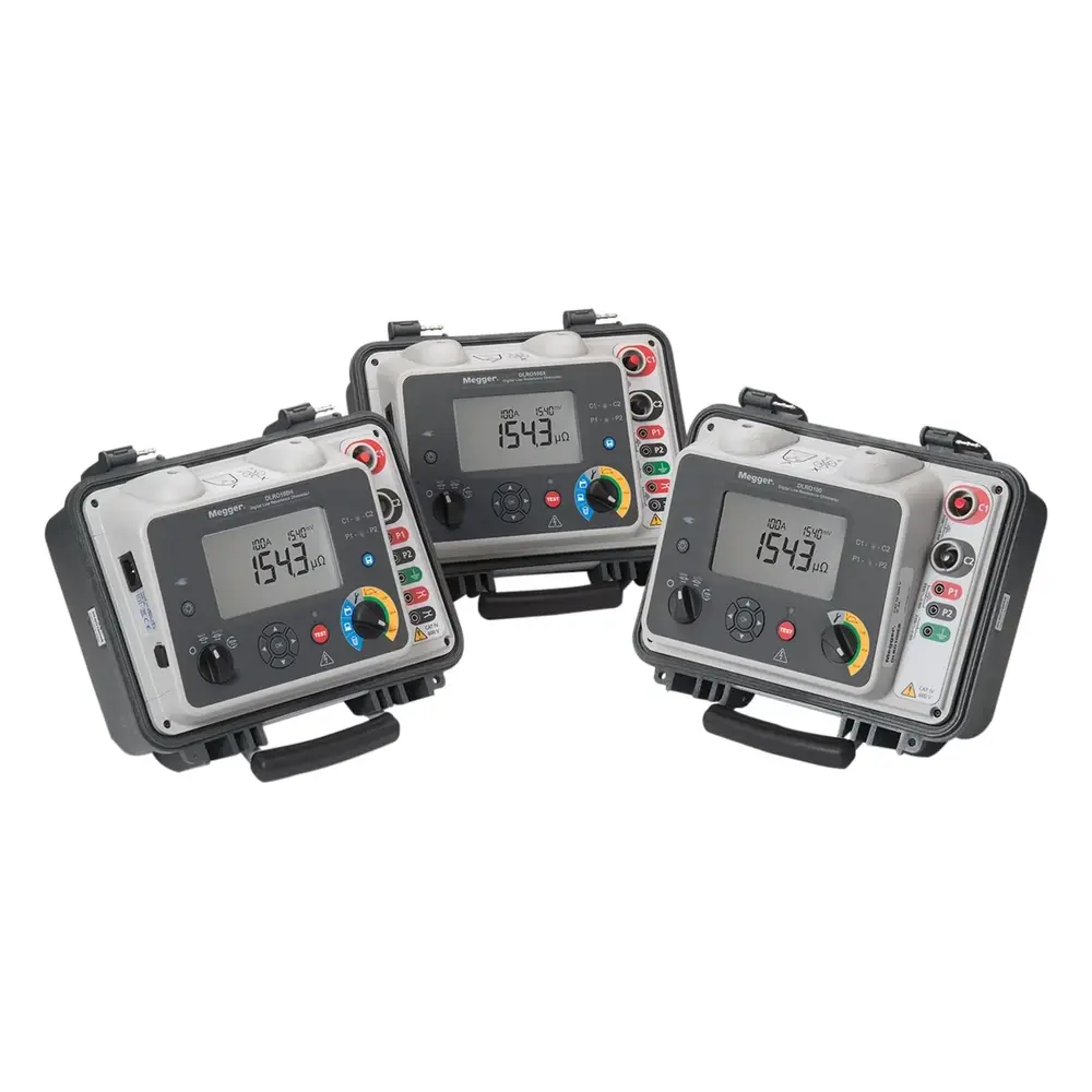 Megger DLRO100EB Mikroohmmetre 100 A, CAT IV 600 V – Test Kabloları Hariç
