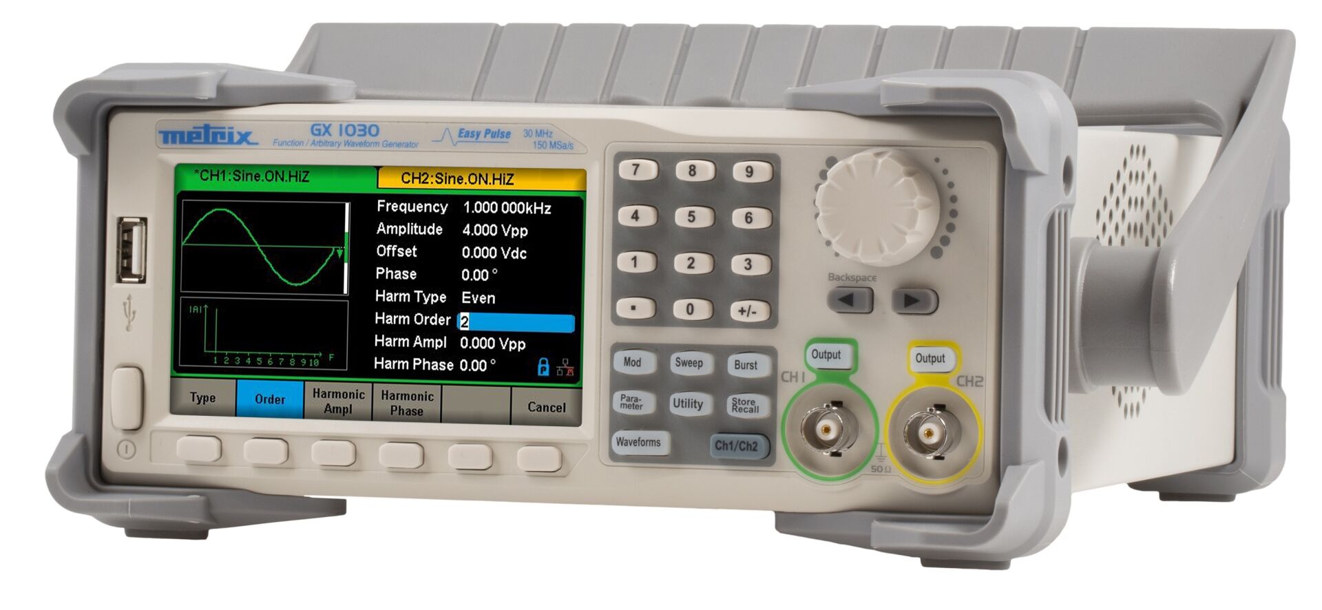 Metrix GX1030 Programlanabilir Arbitrary Fonksiyon Jeneratörü 30 MHz
