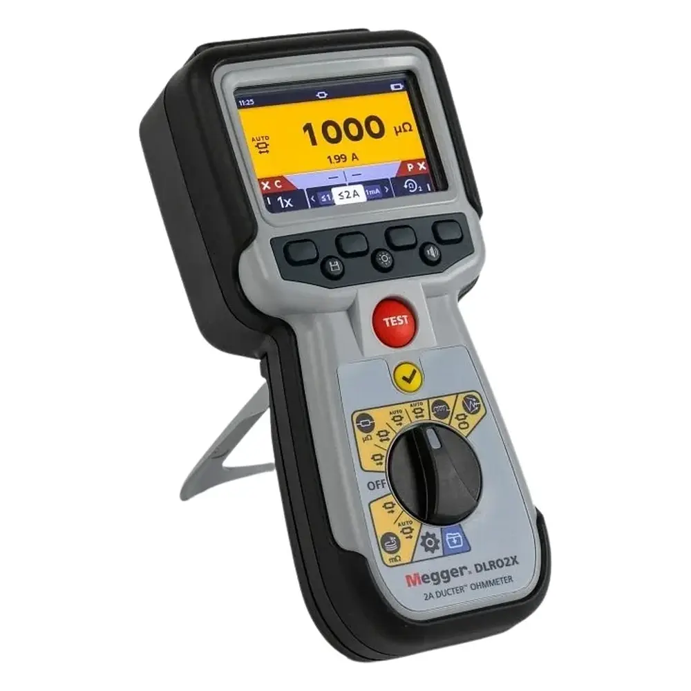 Megger DLRO2X Mikroohmmetre 2 A, Veri Kayıtlı, Bluetooth
