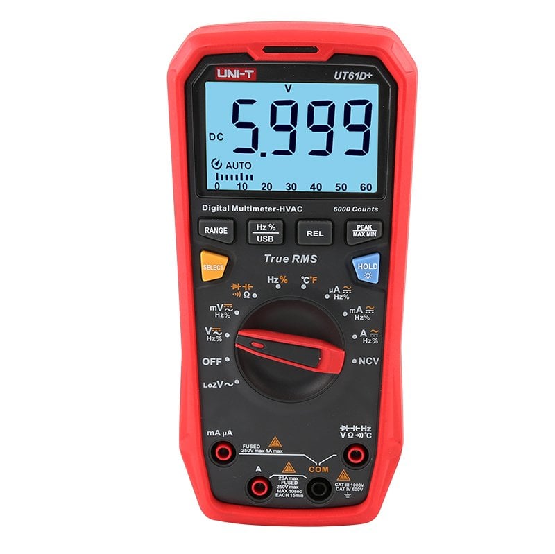 UNI-T UT61D+ AC/DC 1000 VOLT True RMS Dijital Multimetre