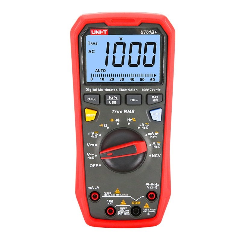 UNI-T UT61B+ AC/DC 1000 Volt True RMS Dijital multimetre