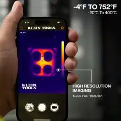 Klein Tools TI223 Android ve iOS Uyumlu Termal Kamera, 19.200 Piksel, USB-C