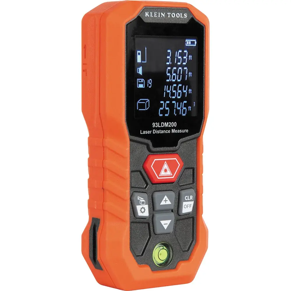 Klein Tools 93LDM200 61 m Şarjlı Lazer Metre, Yeşil Lazer, IP54