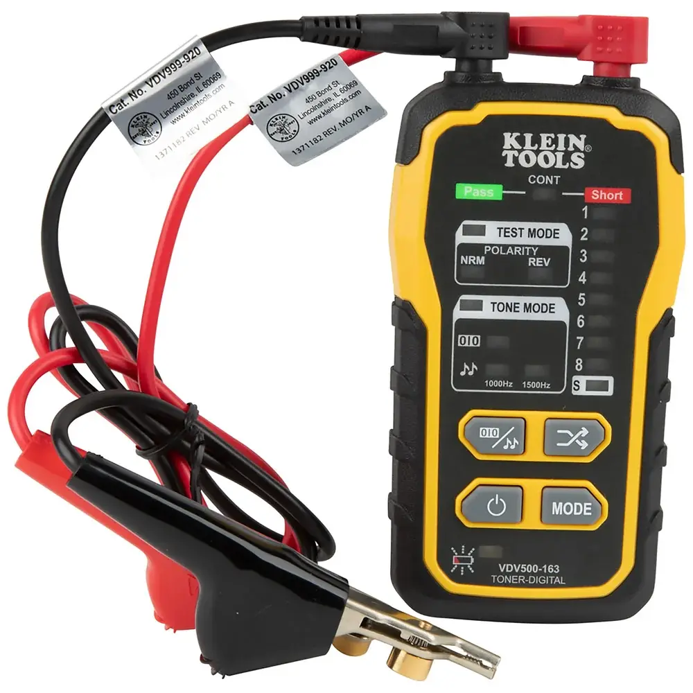 Klein Tools VDV500-163 Dijital Ton Üreteci, Aktif Ağda Kablo Takibi, RJ45 Portlu
