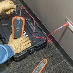 Klein Tools 69359 0,91 m Banana Fişli Test Kablosu Adaptörü, Kırmızı-Siyah Çift