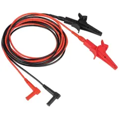 Klein Tools 69367 3 m Timsah Klipsli Test Kablosu, Ağır Hizmet, 90° Açılı
