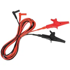 Klein Tools 69367 3 m Timsah Klipsli Test Kablosu, Ağır Hizmet, 90° Açılı
