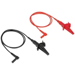 Klein Tools 69381 0,91 m Timsah Klipsli Test Kablosu, Ağır Hizmet, 90° Açılı