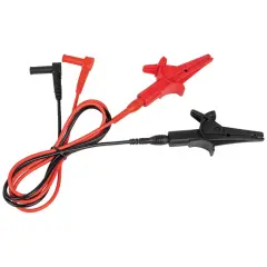 Klein Tools 69381 0,91 m Timsah Klipsli Test Kablosu, Ağır Hizmet, 90° Açılı