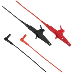 Klein Tools 69381 0,91 m Timsah Klipsli Test Kablosu, Ağır Hizmet, 90° Açılı