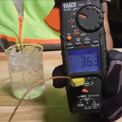 Klein Tools 69142 K Tipi Yüksek Sıcaklık Termokupl, 0–480 °C, Banana Adaptörlü