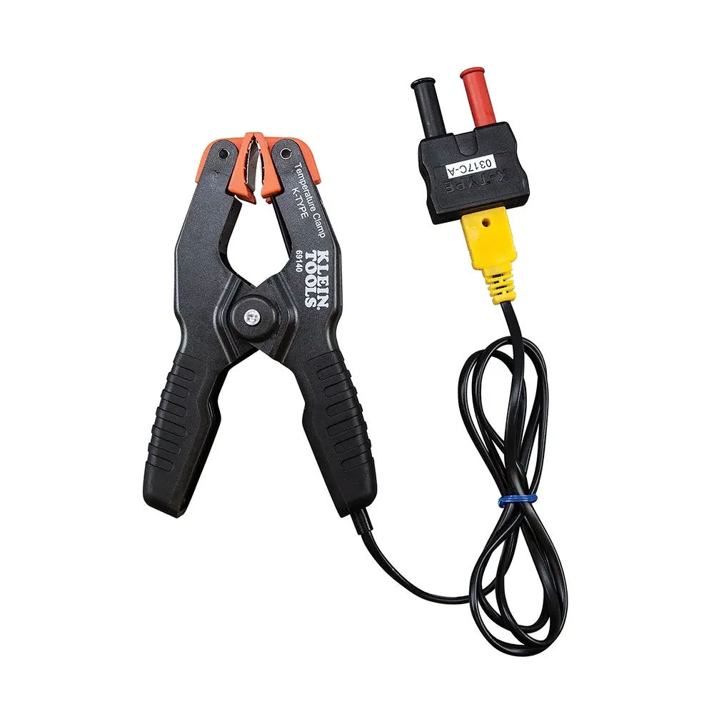 Klein Tools 69140 K Tipi Boru Kelepçeli Termokupl, -20–100 °C, 6,4–34,9 mm Boru