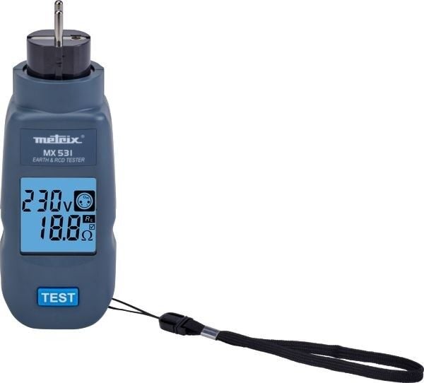 METRIX MX0531 Topraklama ve Kaçak Akım Rölesi (RCD) Test Cihazı – TT Sistemleri için