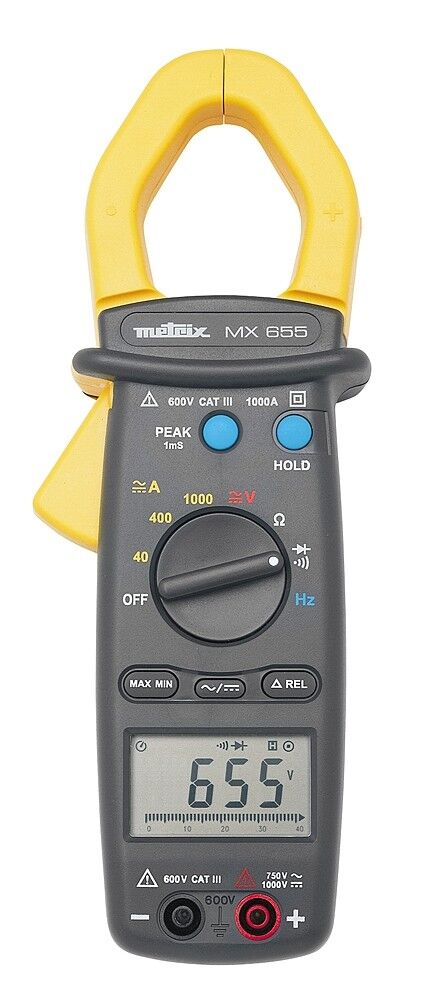METRIX MX0655-Z – MX 655 AC/DC DMM Pens Ampermetre