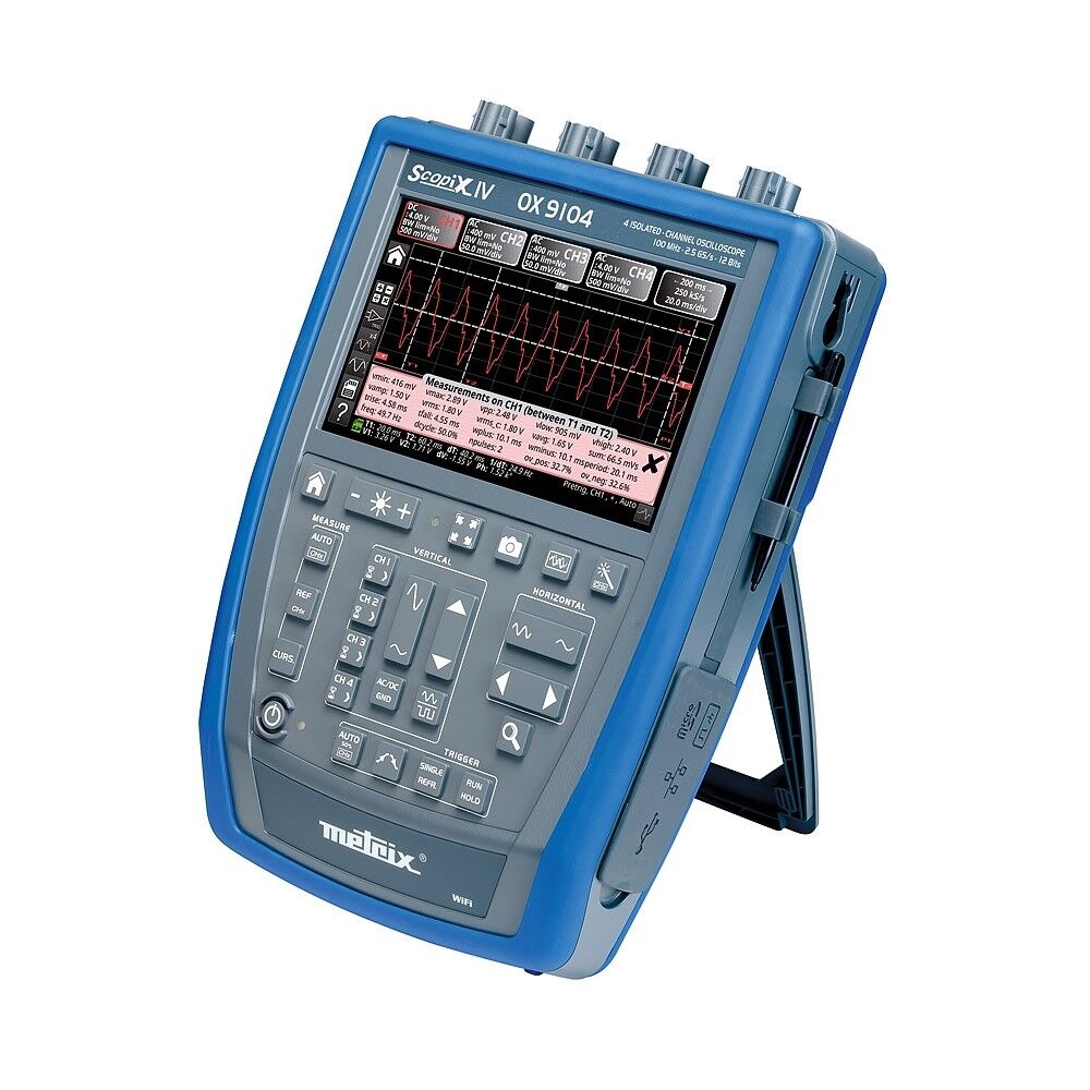 METRIX OX9104 – 4 Kanallı 100 MHz Taşınabilir Dijital Osiloskop (SCOPIX ...