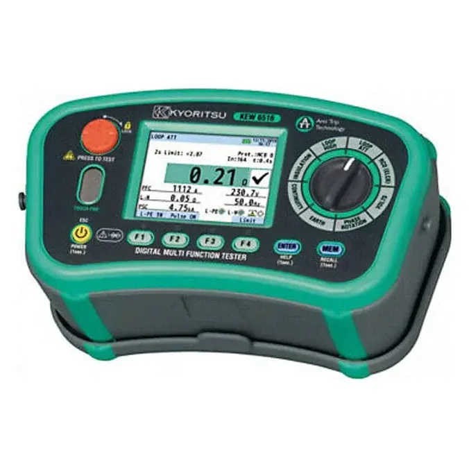 Kyoritsu KEW 6516 10 Fonksiyonlu USB Bağlantılı Elektrik Tesisat Test Cihazı