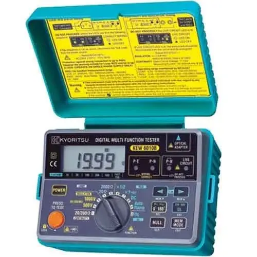 Kyoritsu KEW 6010B 1000V İzolasyon, Loop ve RCD Ölçümlü Tesisat Test Cihazı