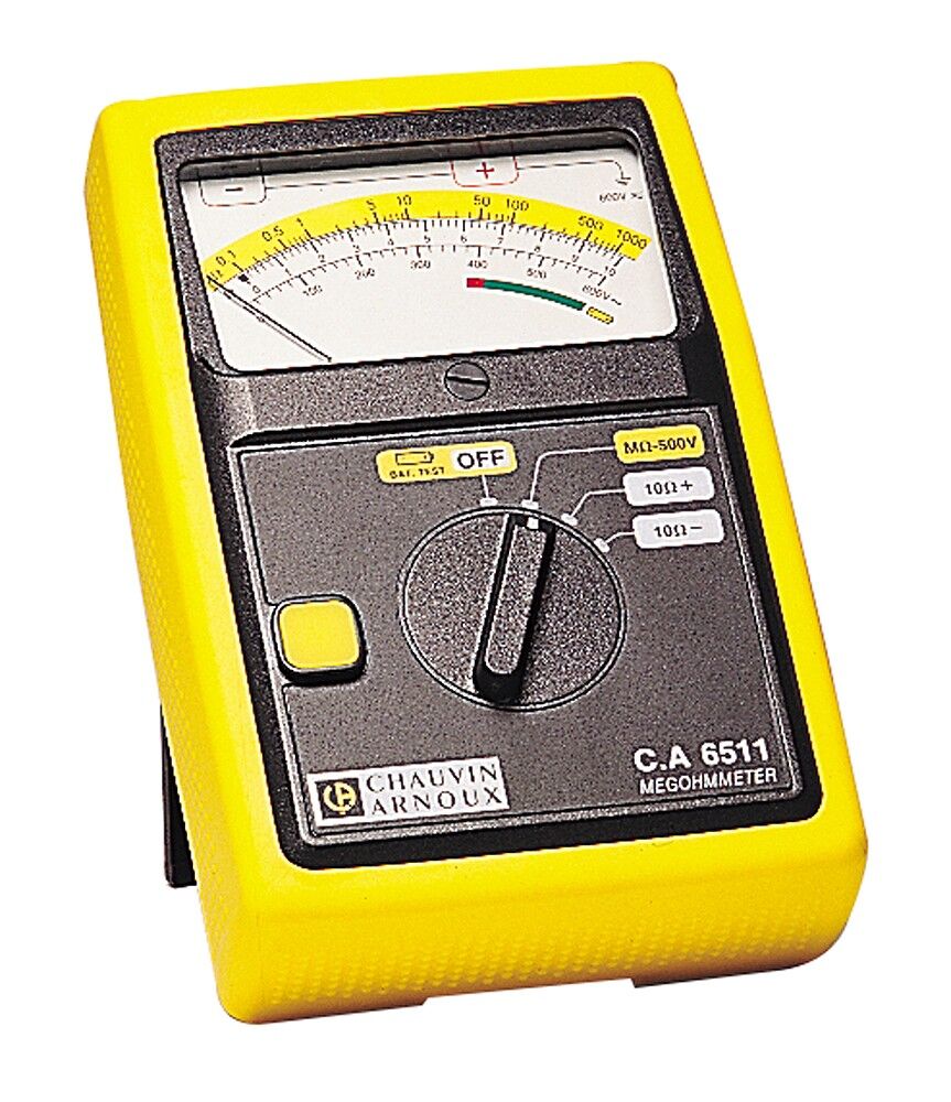 CHAUVIN-ARNOUX C.A 6511 Analog Megohmmetre (500 V DC)