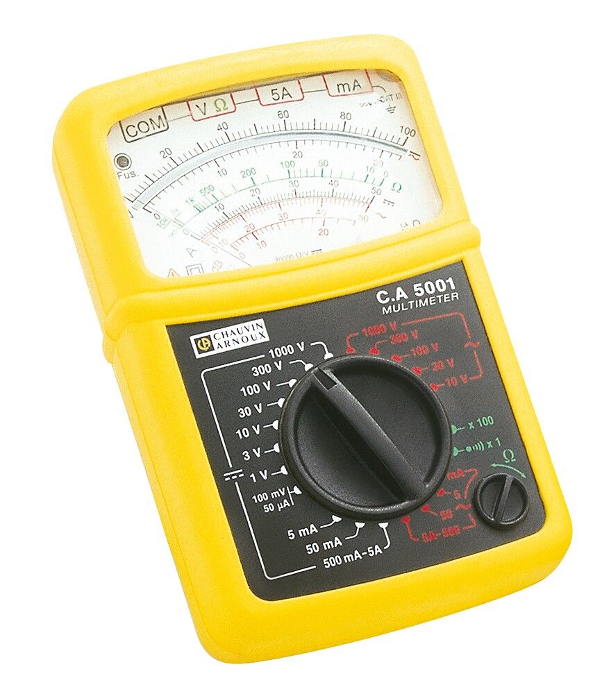 CHAUVIN-ARNOUX CA 5001 Analog Multimetre | CAT III 600V, AC/DC Gerilim & Akım,