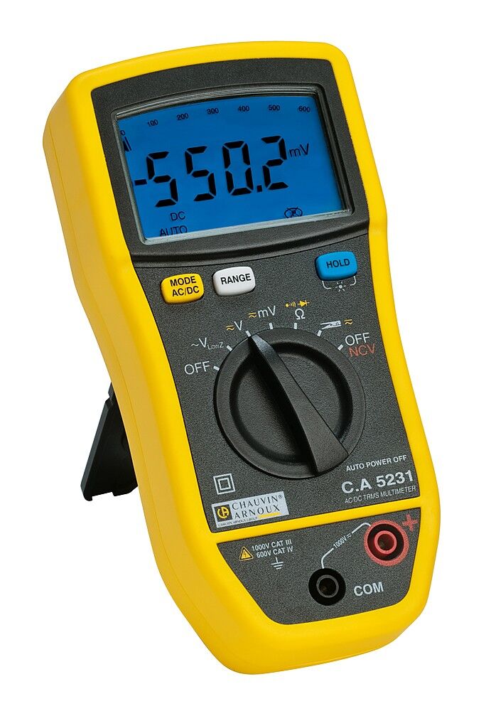 CHAUVIN-ARNOUX C.A 5231 Dijital Multimetre | TRMS, 600A Akım Pens Desteği, NCV, CAT IV 600V