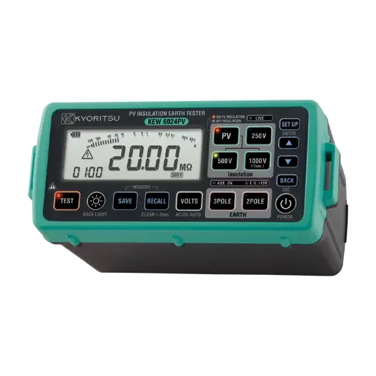 Kyoritsu KEW 6024PV 1000V Fotovoltaik (Solar) İzolasyon ve Toprak Test Cihazı