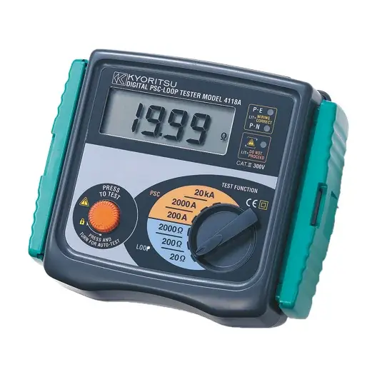 Kyoritsu KEW 4118A 2000Ω Loop Empedans ve PSC Test Cihazı