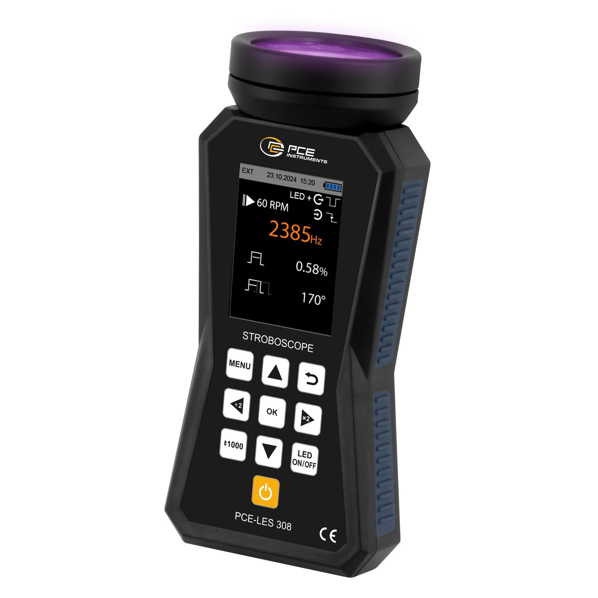 PCE Profesyonel Stroboskop (385 nm 8 Yüksek Güçlü UV LED)