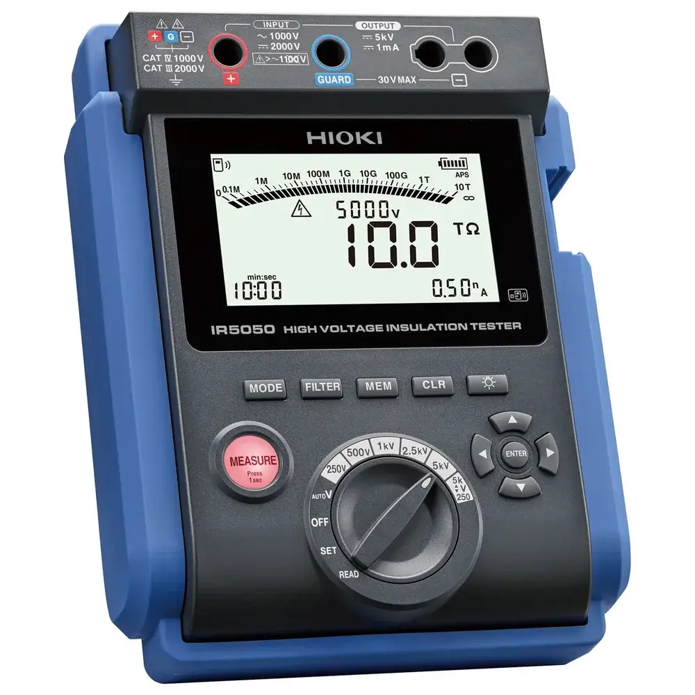 Hioki IR5050 Yüksek Gerilim İzolasyon Test Cihazı 5 kV 10 TΩ