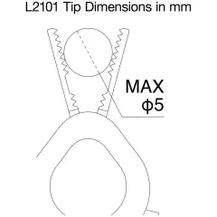 Hioki L2101 Klips Tipi Test Kablosu Kelvin Klipsli RM3544 RM3545